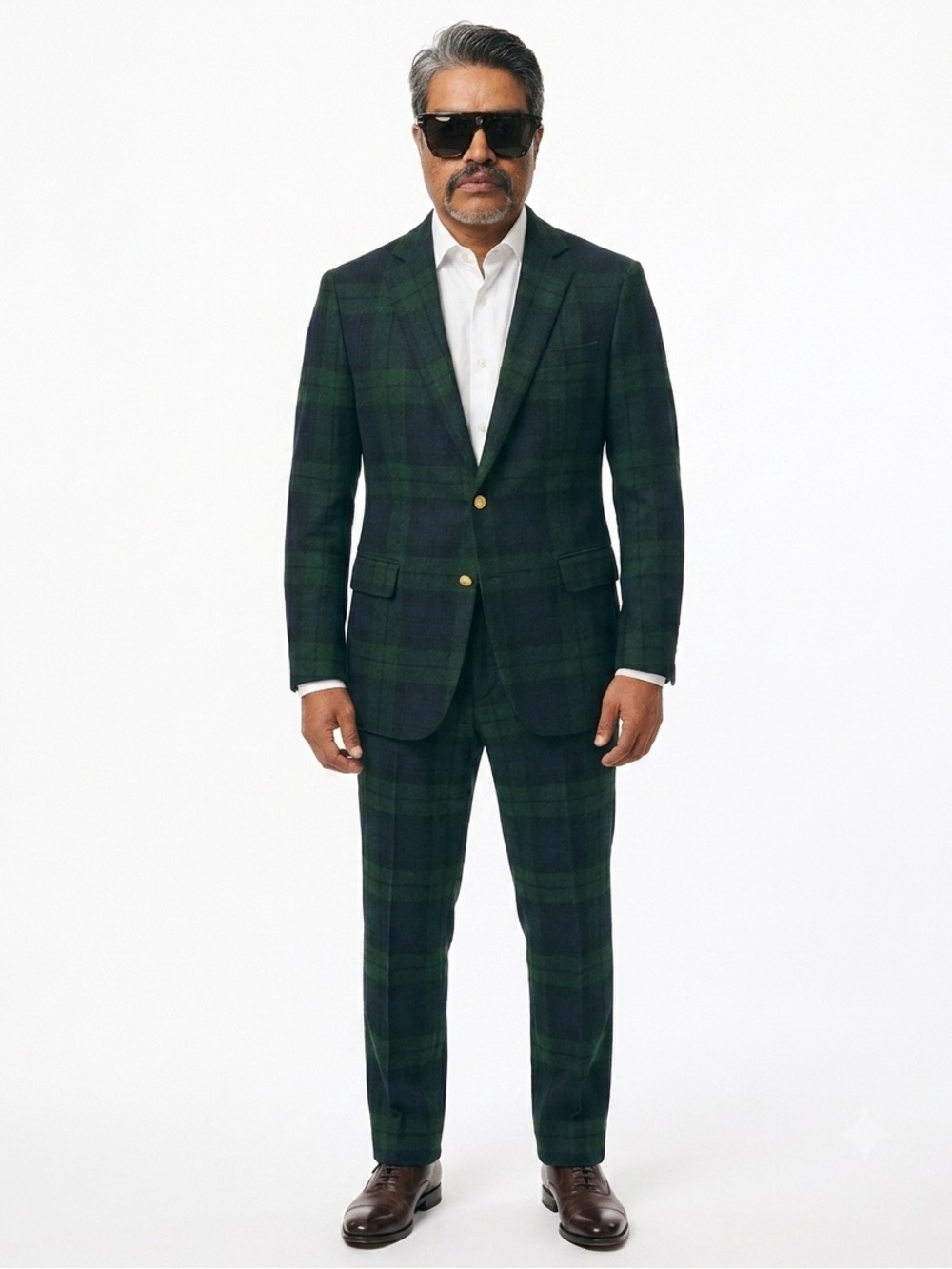 Brooks Brothers Black Watch Two-Button Blazer